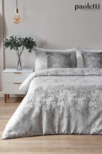 Riva Paoletti Silver Symphony Duvet Cover and Pillowcase Set (D11300) | £54 - £70