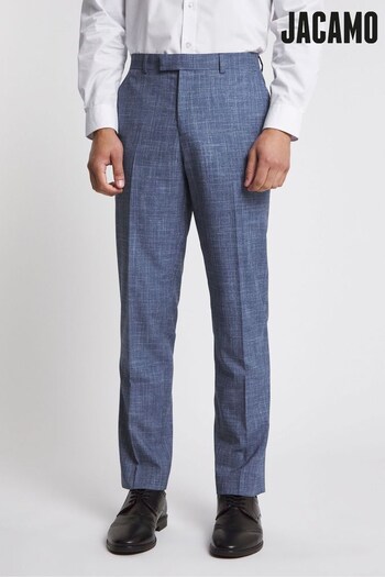 Jacamo Blue Texture Suit Trousers (D11496) | £45