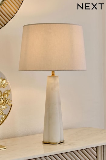 White Verona Table Lamp (D12589) | £80