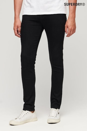 Superdry Black Organic Cotton Slim kent Jeans (D12618) | £75