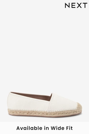 White Forever Comfort® Flat Espadrille Shoes (D12947) | £26