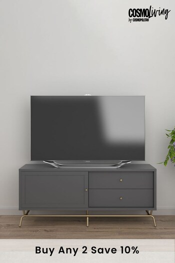CosmoLiving Graphite Grey Nova TV Stand (D14056) | £450