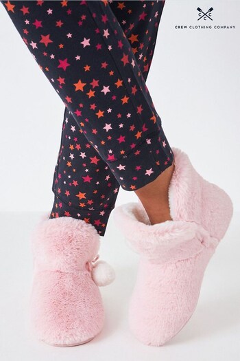 Crew Clothing Company Pink Slippers (D14443) | £49