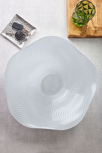 Anton Studio Designs Clear Clear 36cm Vortex Shaped Deep Bowl (D14529) | £33