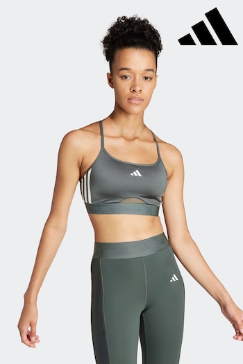 adidas Green Hyperglam Shine Bralette (D14932) | £28