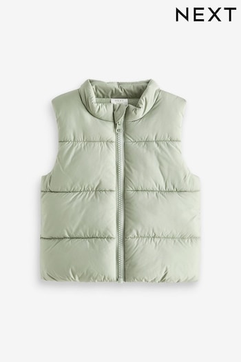 Sage Green Padded Baby Gilet (0mths-2yrs) (D15075) | £15 - £17