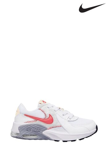 Nike tige White/Pink Air Max Excee Junior Trainers (D15110) | £55
