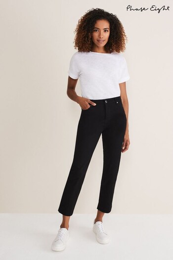 Phase Eight Ocha Black Straight Leg Jeans (D15442) | £69