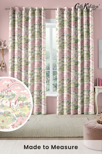 Cath Kidston Pink Kids Magical Scenic Made To Measure Curtains (D15575) | £82