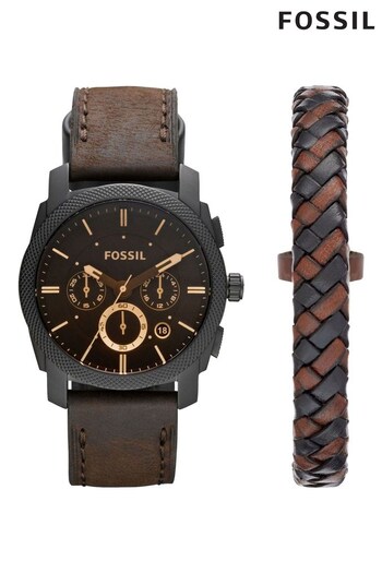 Fossil Gents Machine Watch & Bracelet Set (D15611) | £179
