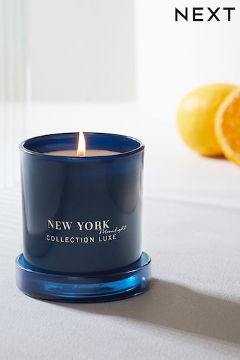 New York Moonlight Amber & Jasmine Collection Luxe Jar Scented Candle (D15944) | £12
