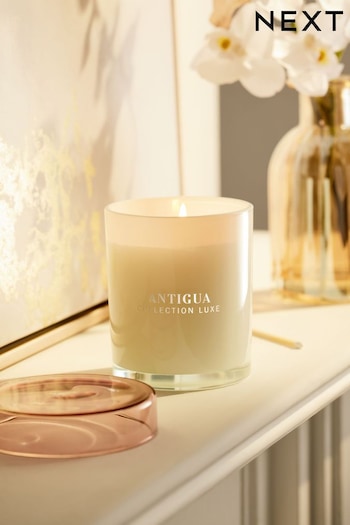 White Collection Luxe Antigua Mango and Papaya Single Wick Scented Candle (D15945) | £12