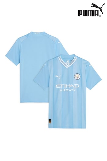 Puma Light Blue Blank Womens Manchester City Grey Replica 23/23 Football Shirt Womens (D15984) | £75