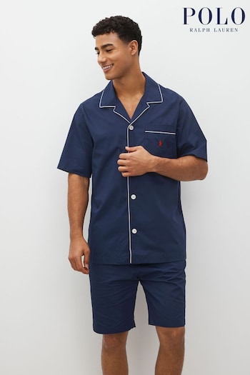 Polo Ralph Lauren Short Sleeve Logo Pyjama Set (D16162) | £115