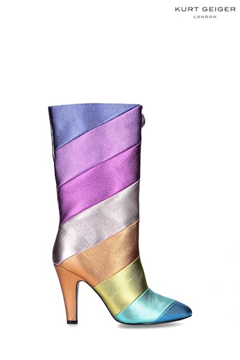 Kurt Geiger London Pink Rainbow Kensington Halo Boots (D16267) | £259
