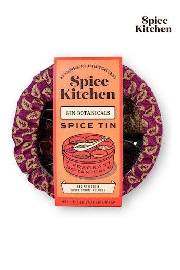 Spice Kitchen Gin Botanicals Spice Tin With Sari (D16274) | £36