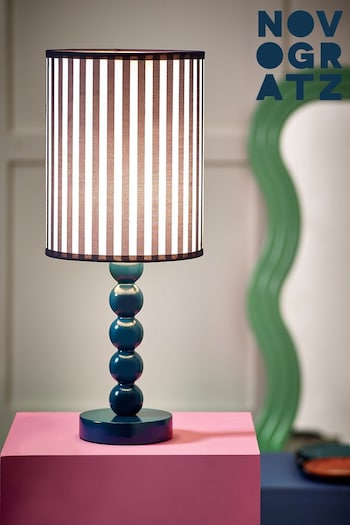 Novogratz Blue Arnold Table Lamp (D16297) | £70