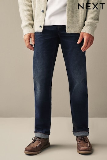 Deep Blue Straight Vintage Stretch Authentic clothing Jeans (D16314) | £29