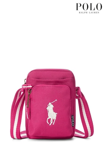 Polo Ralph Lauren Fuschia Pink Pony Logo Festival Bag (D16384) | £35