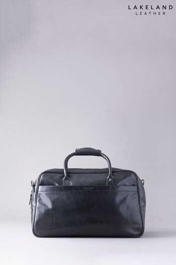 Lakeland Leather Fenton Leather Black Holdall Bag (D16429) | £199