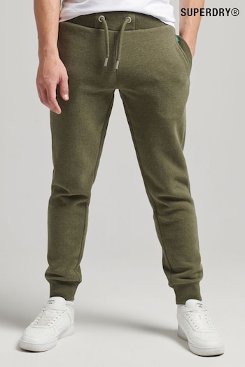 Superdry Green Organic Cotton Vintage Logo Embroidered Joggers (D16543) | £50