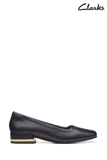 Clarks Black Seren 30 Court Shoes Golf (D16773) | £80