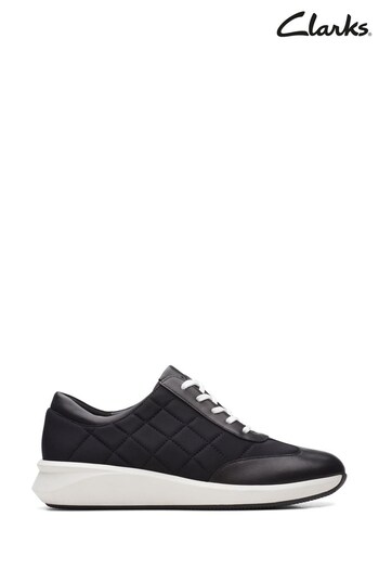 Clarks Black Combi Un Rio Stitch Shoes (D16774) | £75