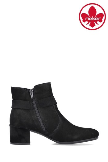 Rieker Ladies Black Zipper Boots (D16853) | £75
