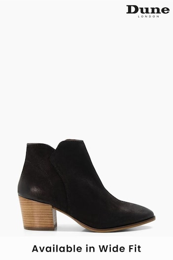 Dune London Parlor Cropped Western Ankle Boots (D16885) | £130