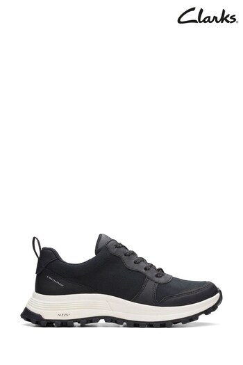 Clarks Black Wide Fit (G) Combi ATL Trek Free WP Shoes (D16911) | £100