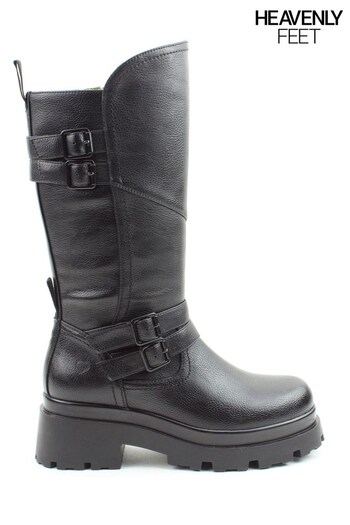 Heavenly Feet Ladies Style Powell Vegan Friendly Black Boots (D17171) | £70