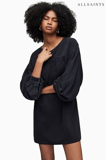 AllSaints Harlow Black Denim Dress (D17318) | £99