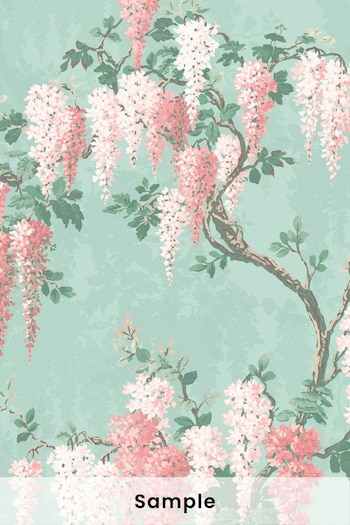 Woodchip & Magnolia Green Wisteria Sample Wallpaper (D17381) | £2