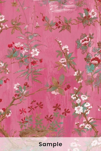 Woodchip & Magnolia Pink Sample Rivington Wallpaper (D17400) | £2