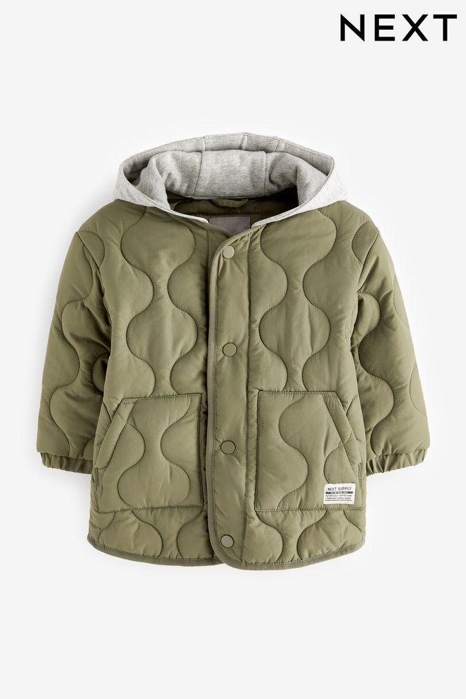 Boys hot sale green coats