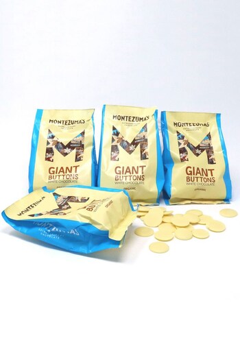 Montezuma's 4 Pack Organic White Giant Chocolate Buttons (D17491) | £21