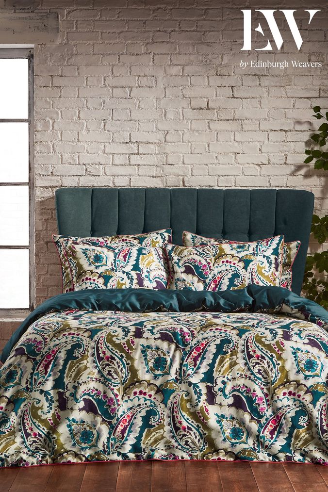 Jaylinn paisley print duvet cover sale