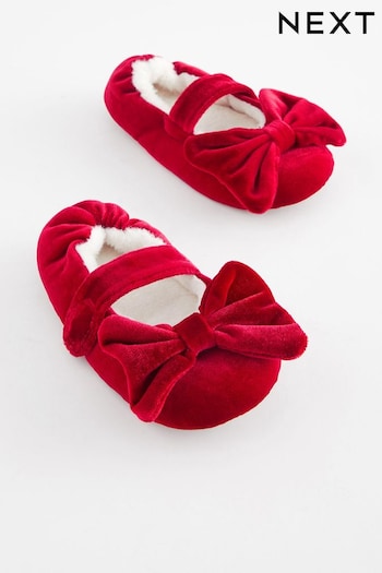 Red Bow Ballet Slippers (D17619) | £10 - £12