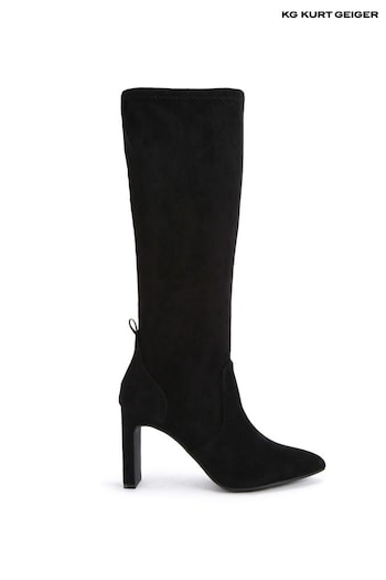 KG Kurt Geiger Thara Black Knee Boots (D17682) | £189