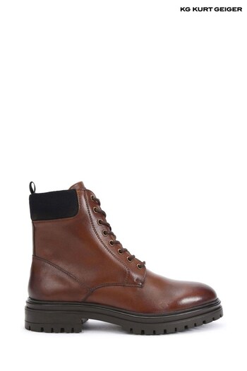 KG Kurt Geiger Brown Force Cuff Boots (D17687) | £89