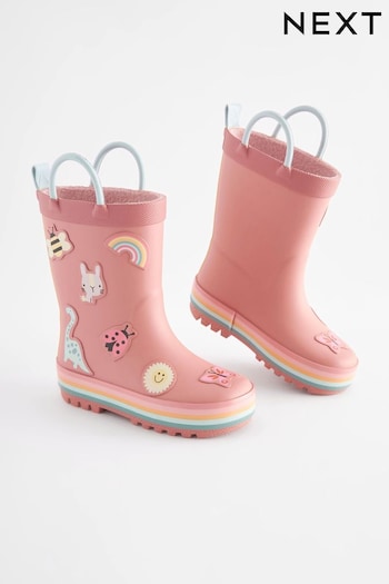 Pink Character Handle Wellies (D17825) | £16 - £18