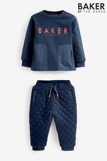 Baker by Ted Baker (0-6yrs) Quilted Sweater and Jogger Set (D18115) | £36 - £40