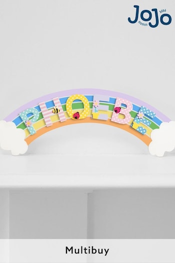 JoJo Maman Bébé Curved Rainbow Door Plaque (D18224) | £12