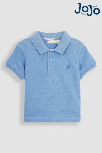 JoJo Maman Bébé Blue Kids' Classic Vermelha Polo Shirt (D18295) | £13