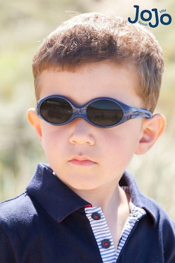 JoJo Maman Bébé Navy Kids' Flexible Sunglasses with Straps (D18333) | £16