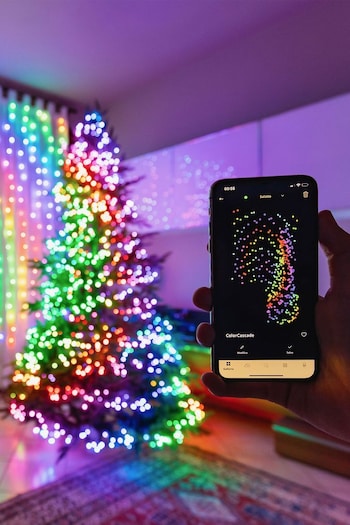 Twinkly Black 600 LED Multicolour App Controlled 48m String Lights (D18522) | £285