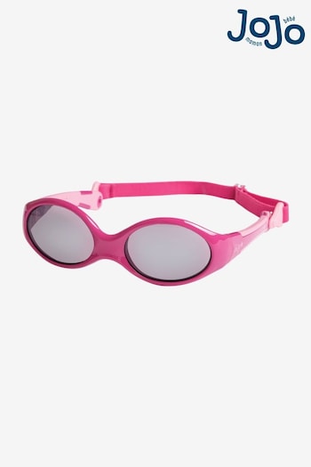 JoJo Maman Bébé Fuchsia Kids' Flexible Sunglasses with Straps (D18579) | £16