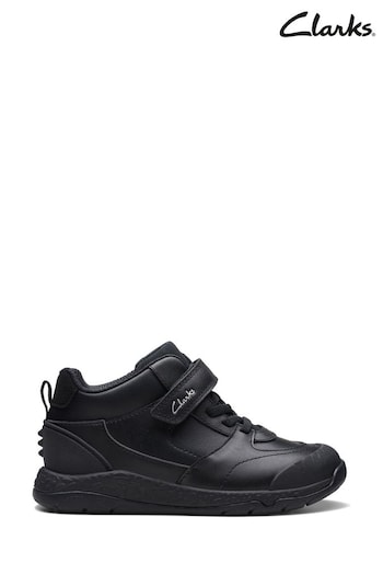Clarks Black Kids Multi Fit Steggy Stomp Boots (D18635) | £50