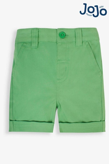 JoJo Maman Bébé Green Twill Chino Shorts (D18643) | £14