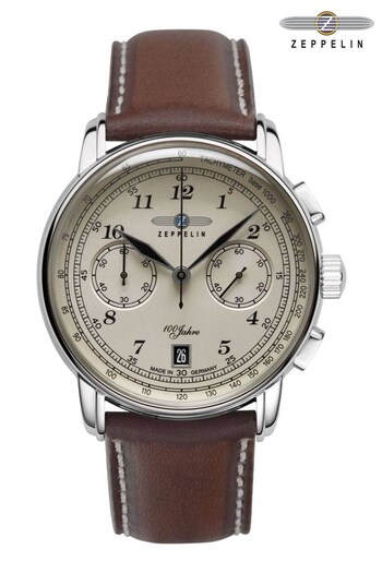 Zeppelin Gents 100 Years Brown Watch (D18694) | £259